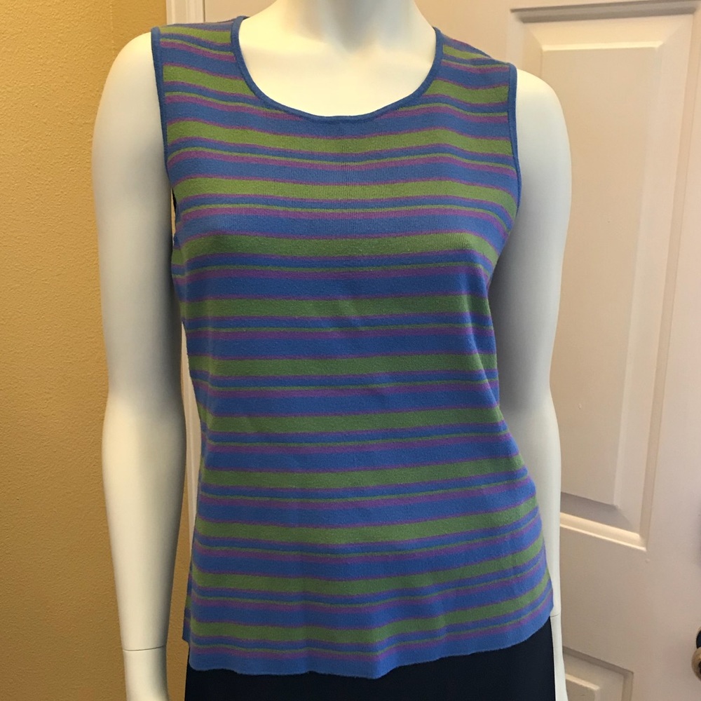 Striped Sleeveless Top by Easy Spirit